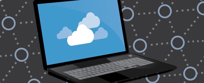 Free cloud computer backup illustration