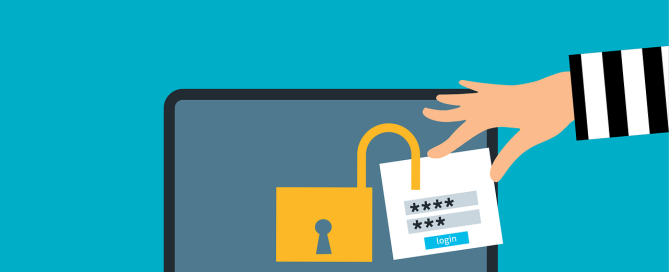 Free attack unsecured laptop vector